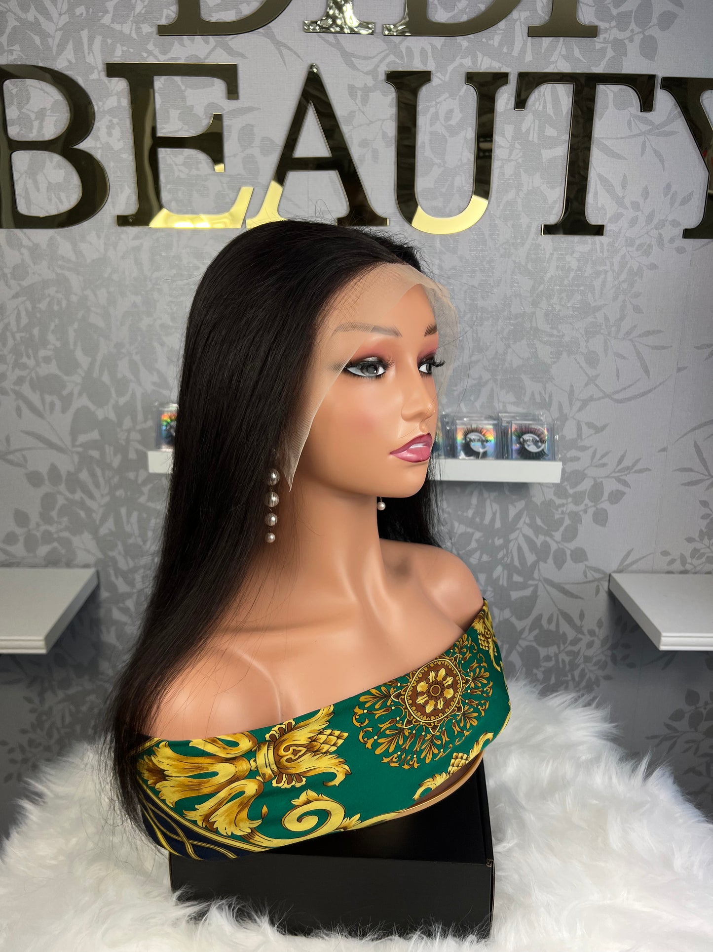 14 Inches Straight Human Hair 13*4 HD Transparent Wig