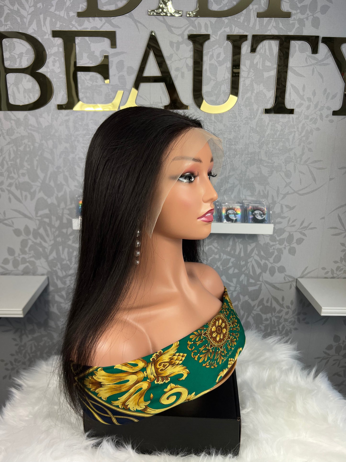 14 Inches Straight Human Hair 13*4 HD Transparent Wig