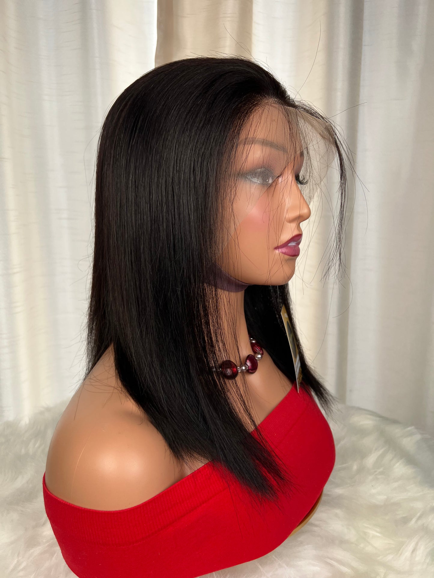 10 Inches Straight Human Hair 13*4 HD Transparent Wig