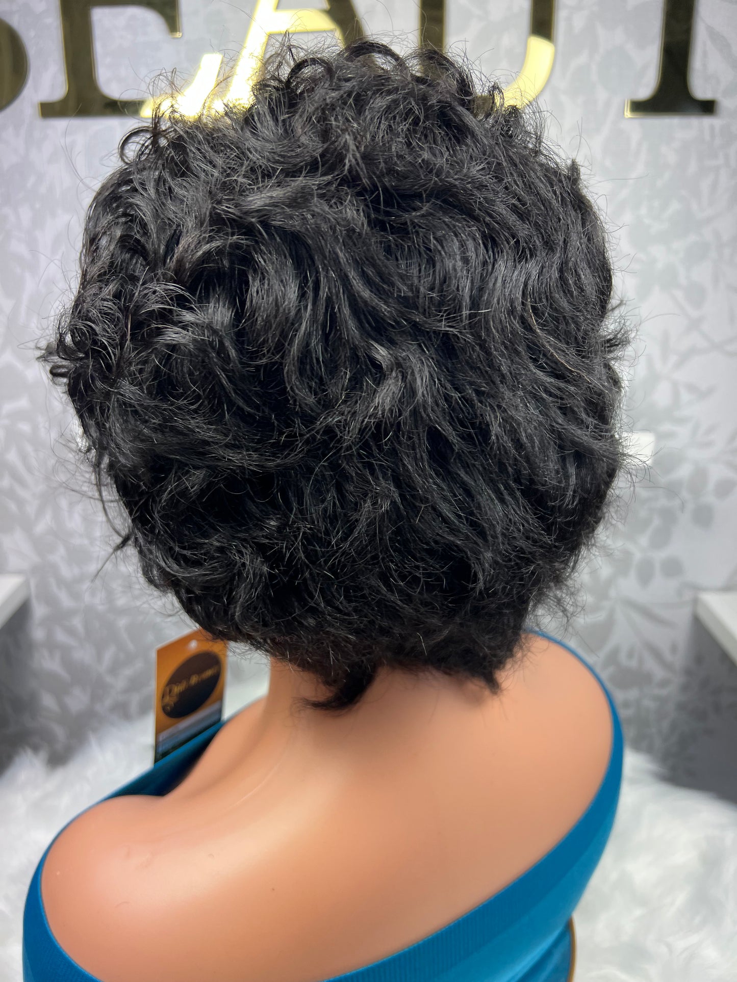 Pixie Cut Human Hair Wig Short Curly Hair